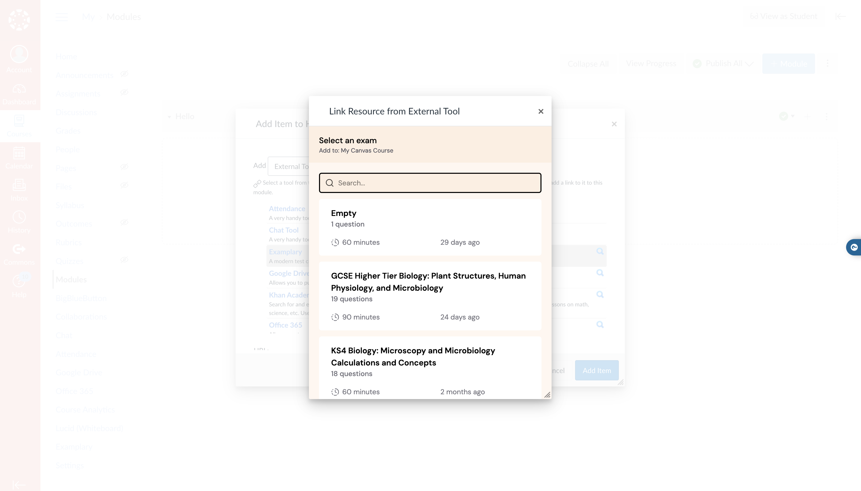Examplary select exam